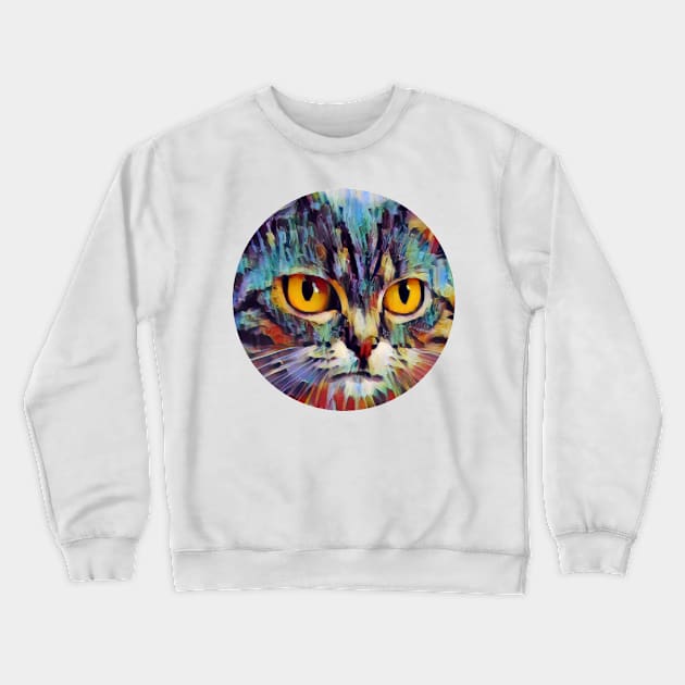 Caring floppy cat Crewneck Sweatshirt by GoranDesign